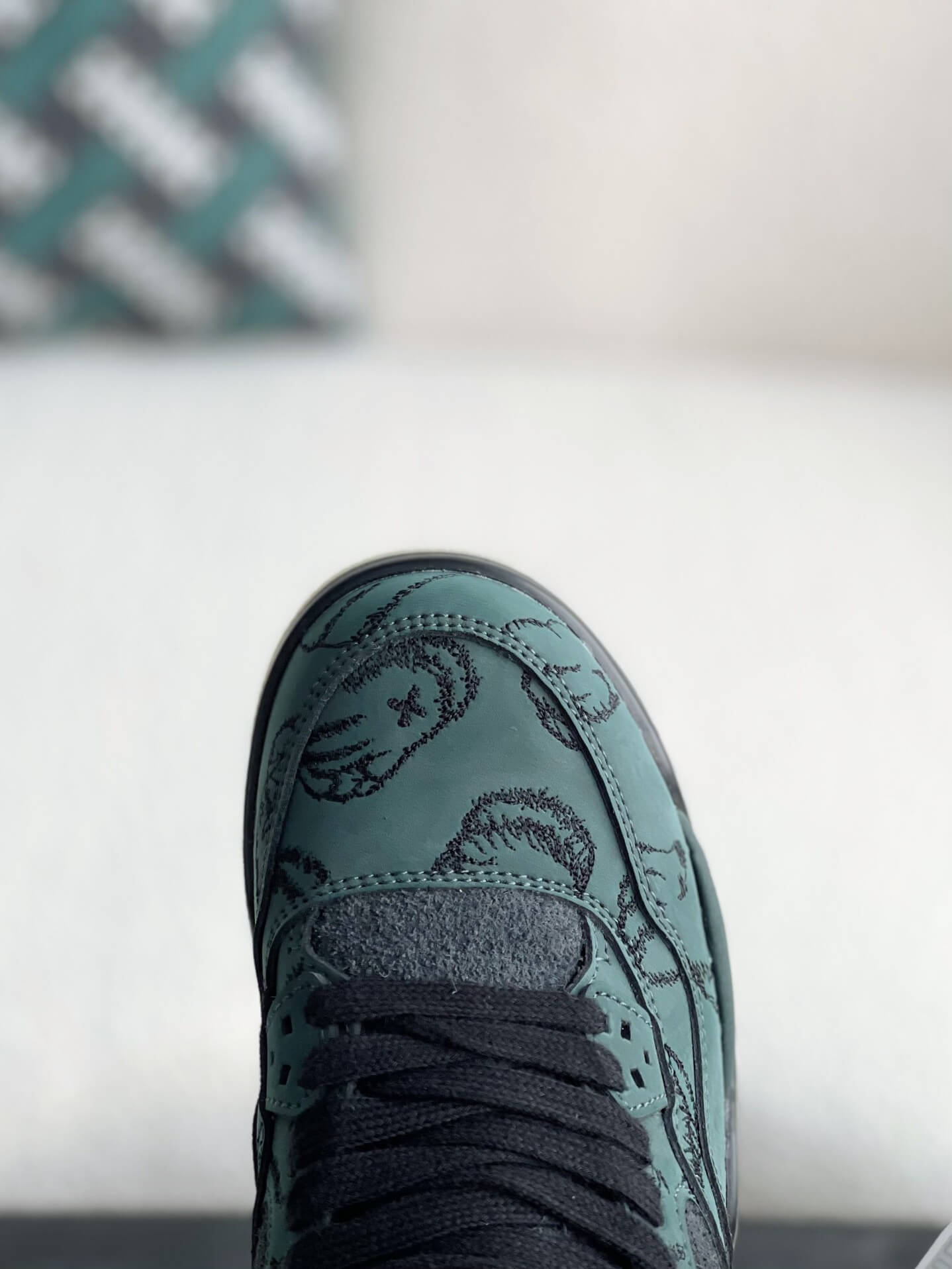 Air Jordan 4 Retro Kaws Custom Green