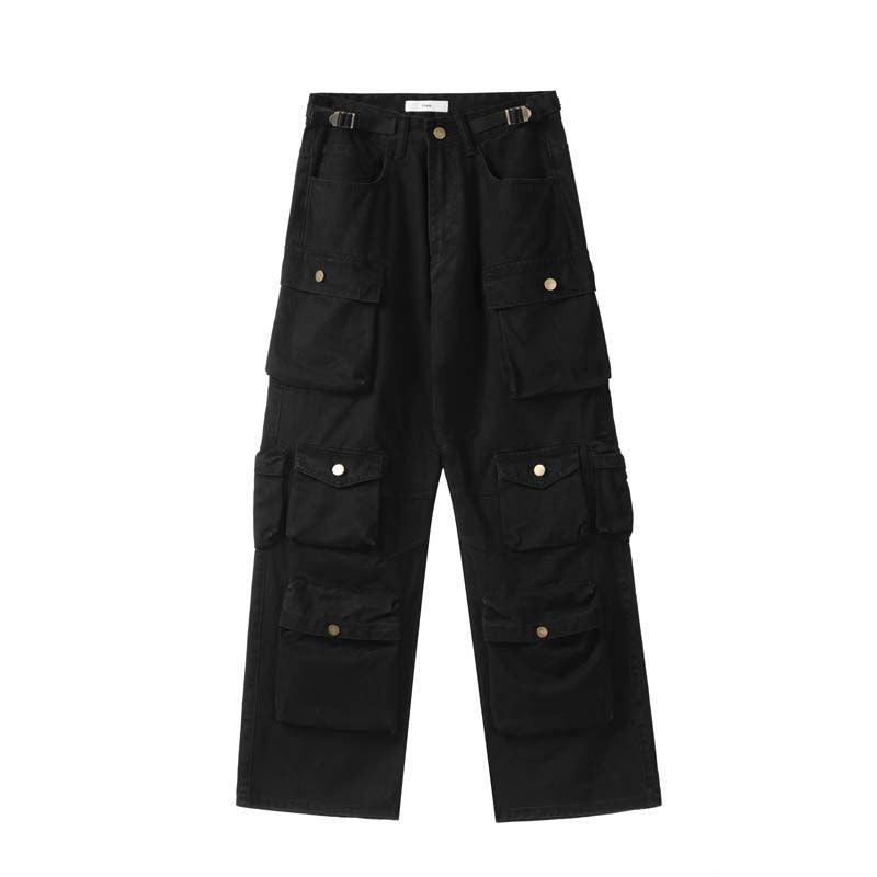 American Retro Multi-Pocket Streetwear Jogger A2432 - tntwear1