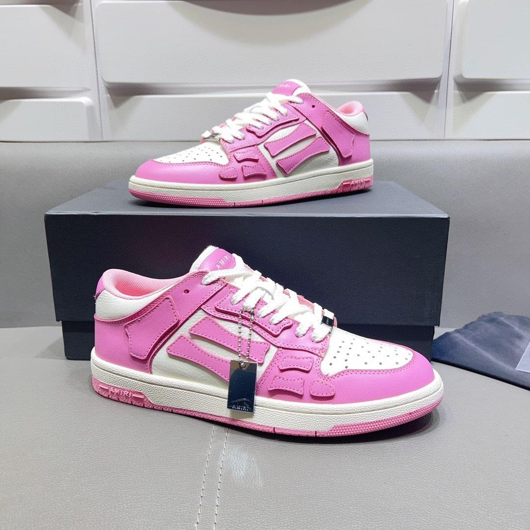 AMR Skel Top Low Pink Sneakers-121 - tntwear1