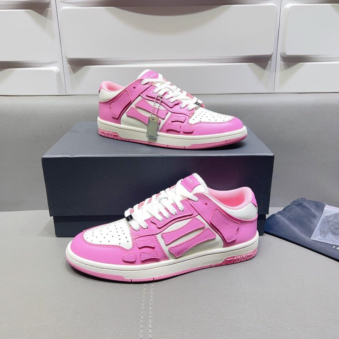 AMR Skel Top Low Pink Sneakers-121 - tntwear1