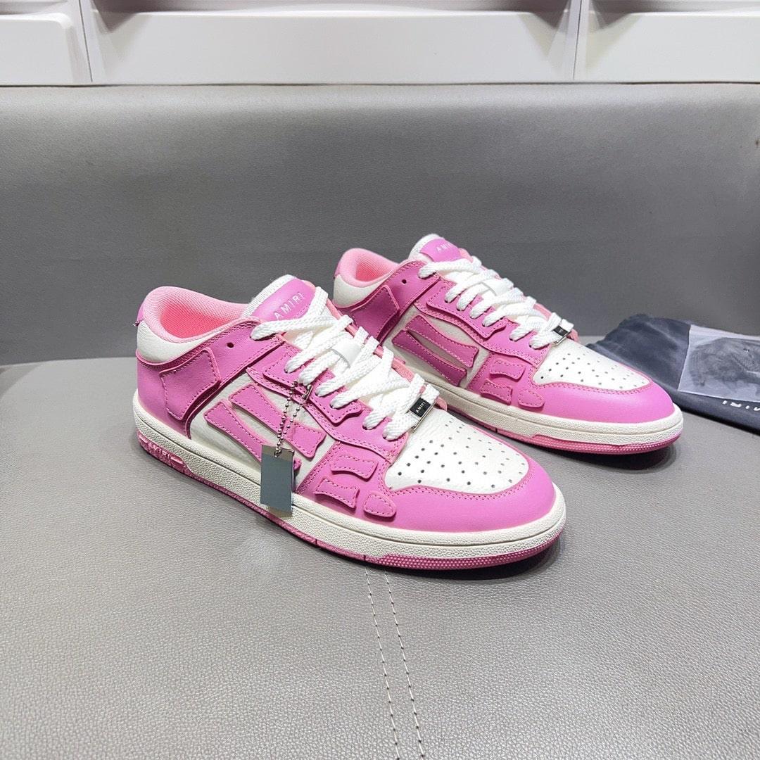 AMR Skel Top Low Pink Sneakers-121 - tntwear1