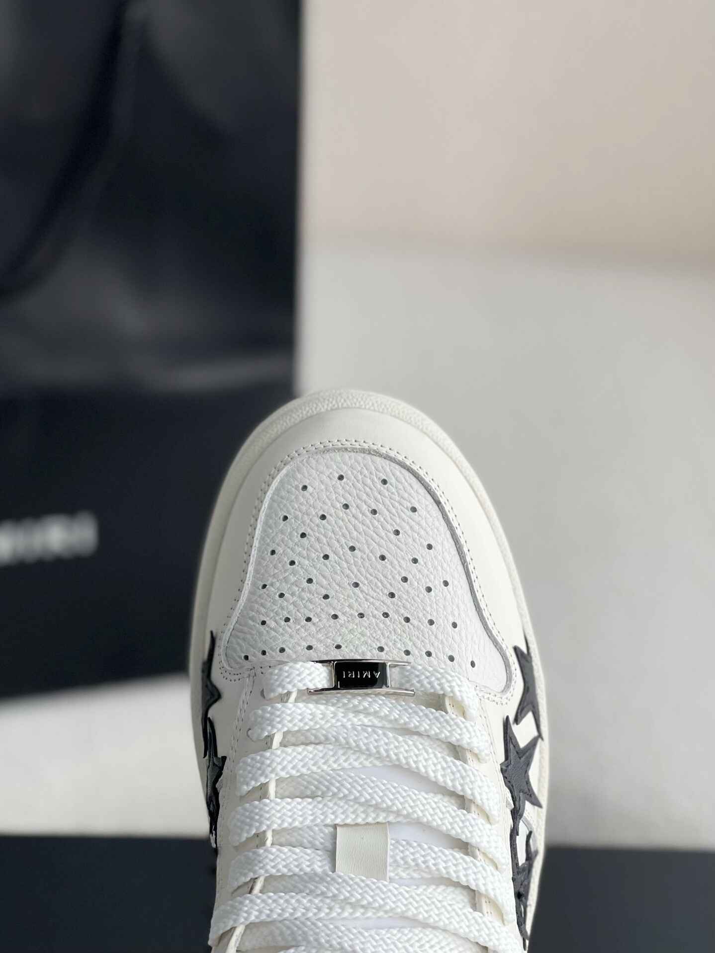 AMIRI Star White Black Low Top Sneakers