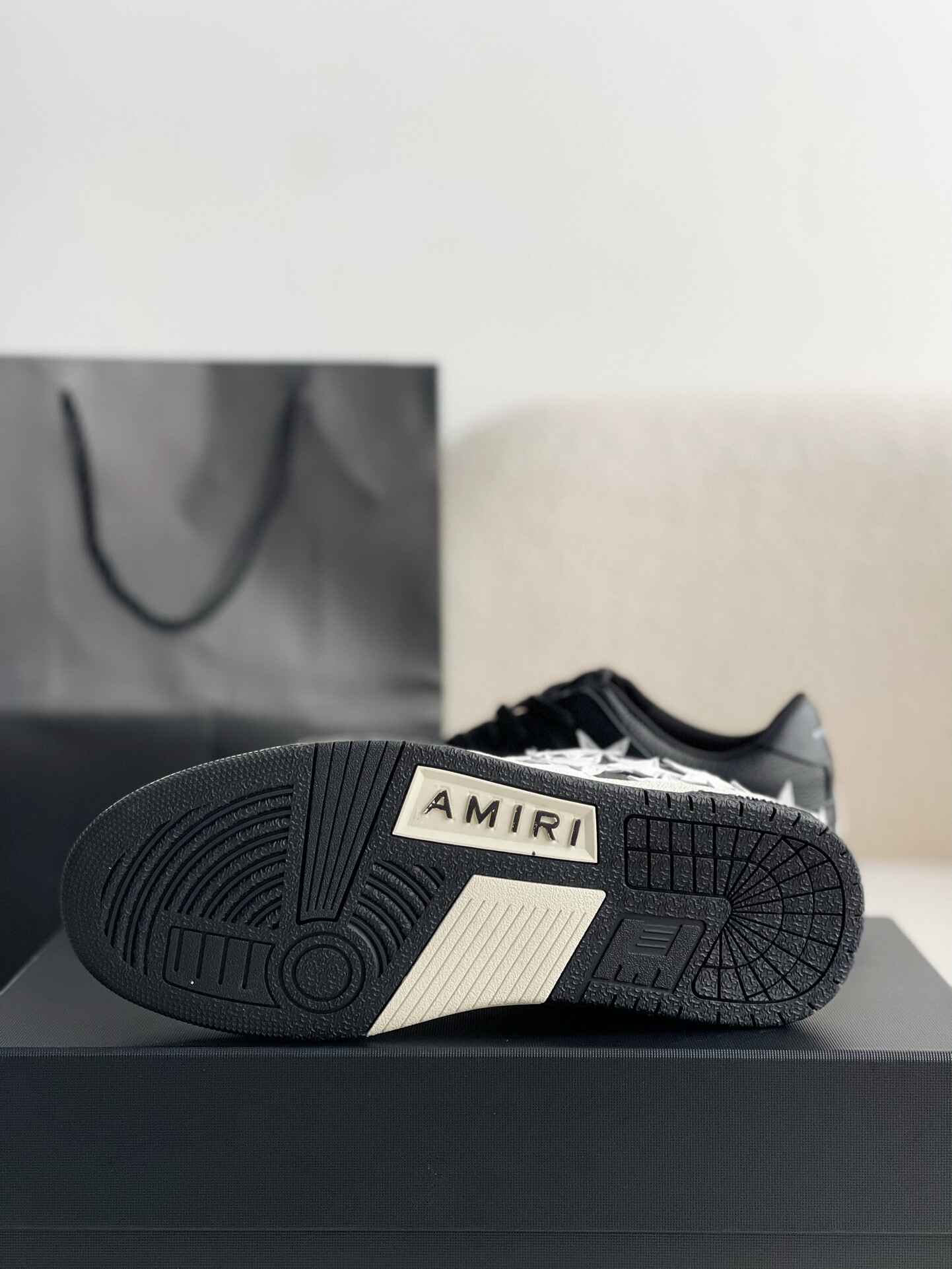 AMIRI Star Low Top Black White Sneakers