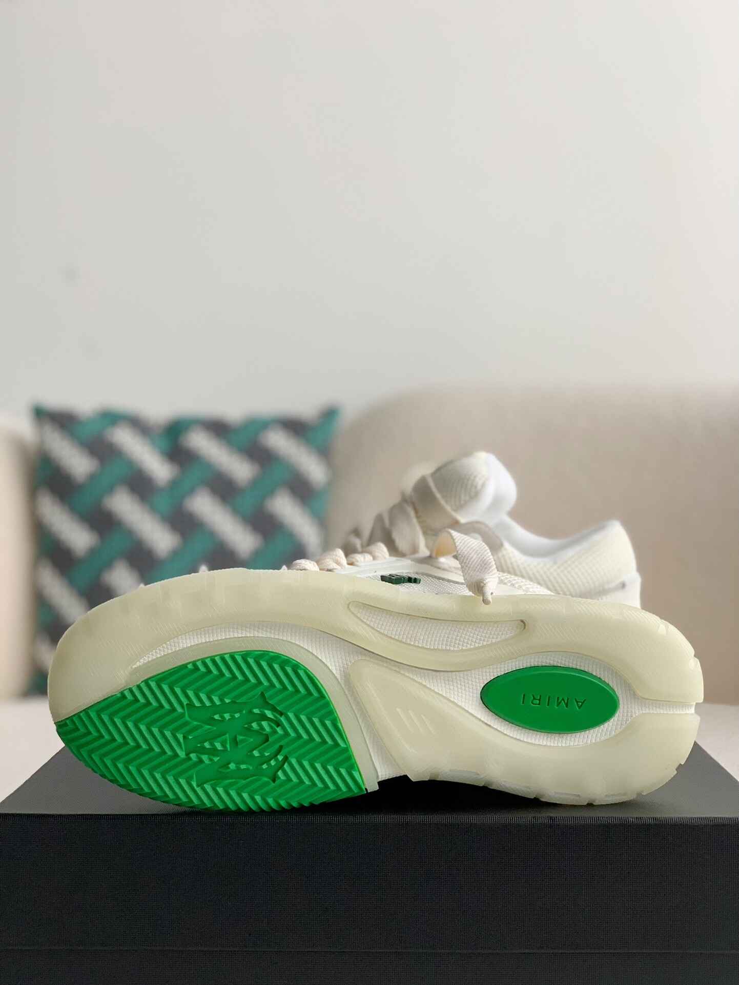 AMIRI MA-1 Trainer White Green Sneaker