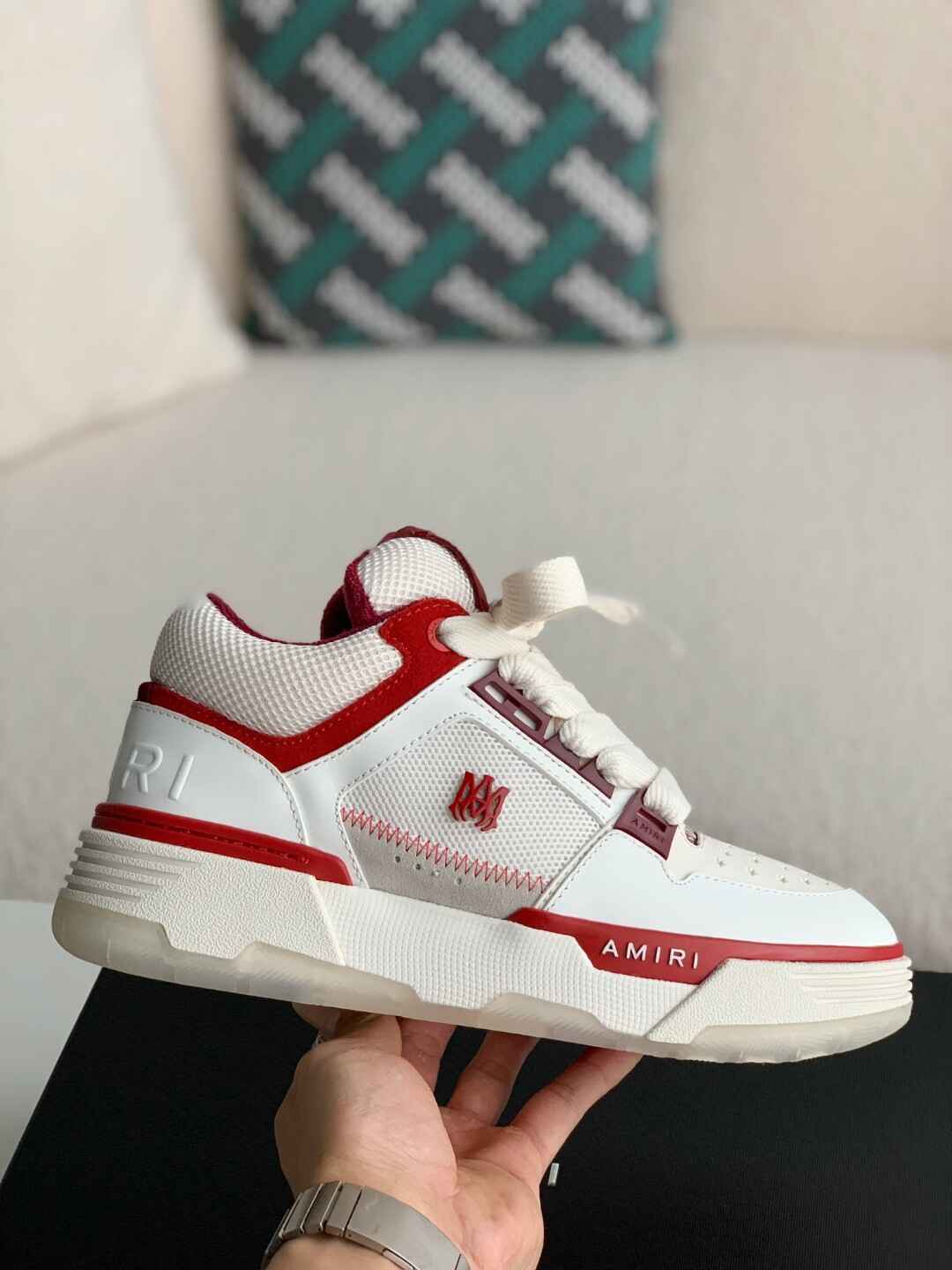 AMIRI MA-1 Trainer White Red Sneaker