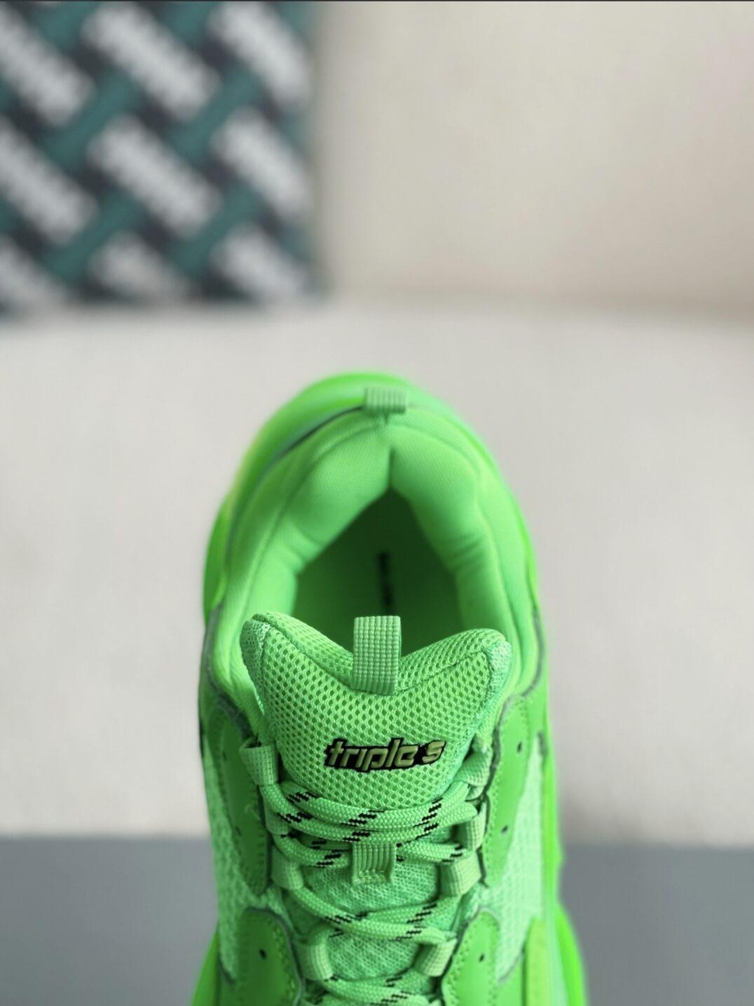 Balenciaga Triple S Green Sneaker - tntwear1