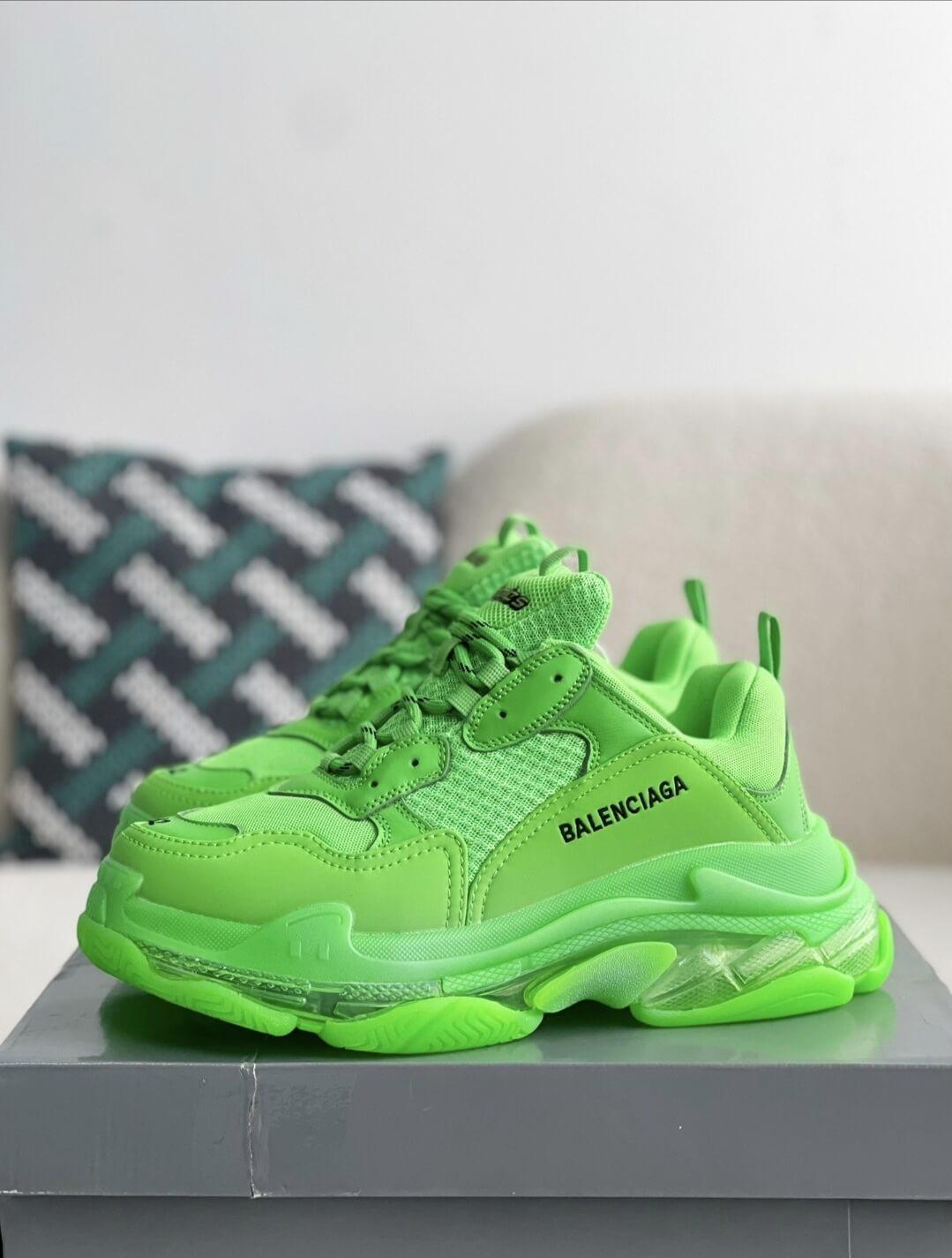 Balenciaga Triple S Green Sneaker - tntwear1