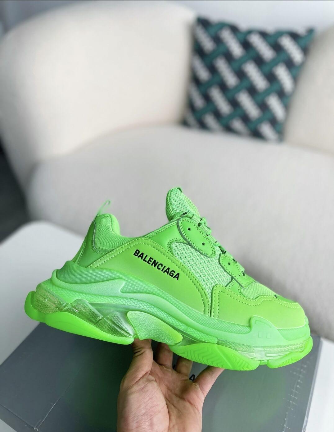 Balenciaga Triple S Green Sneaker - tntwear1