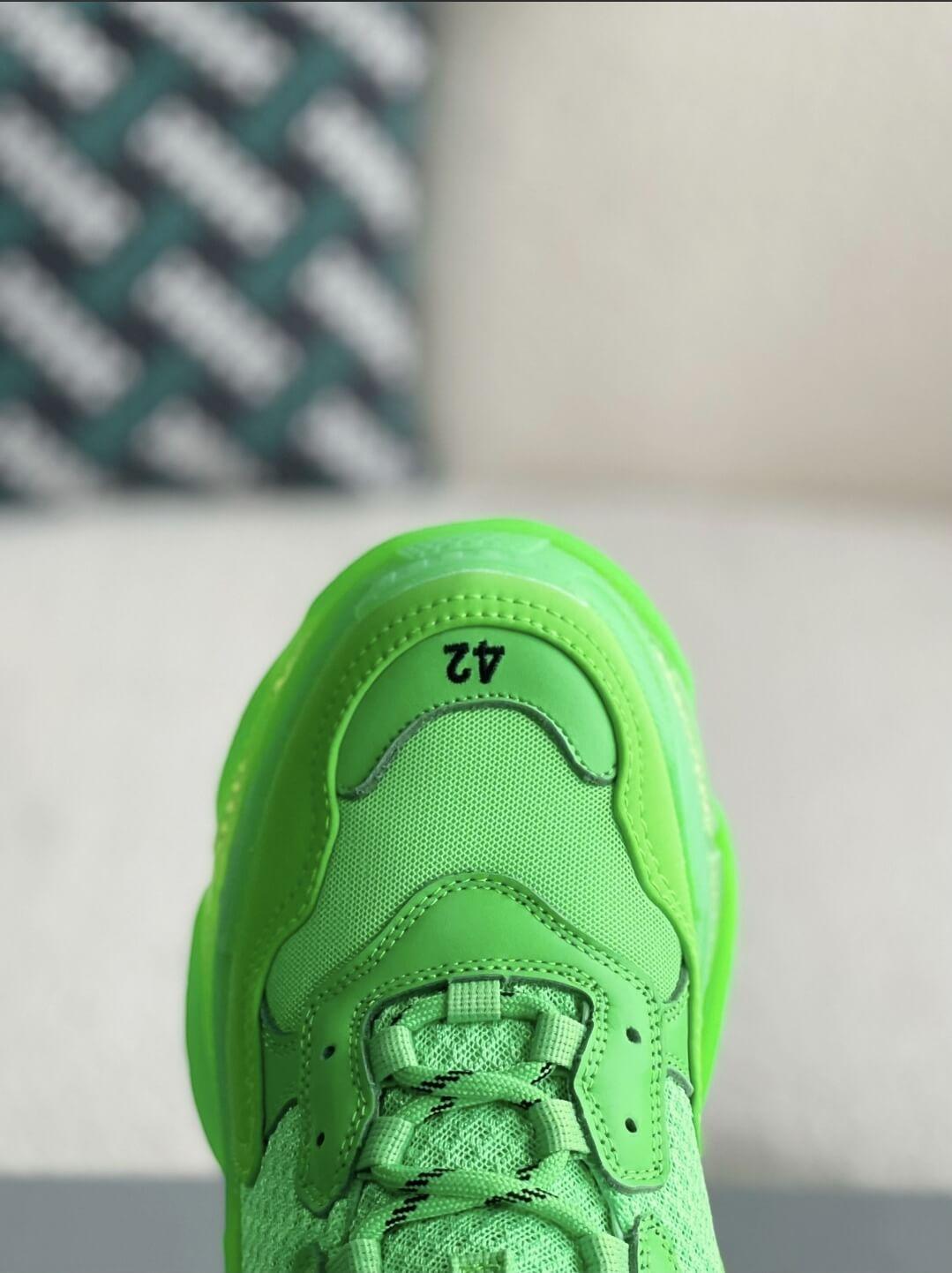 Balenciaga Triple S Green Sneaker - tntwear1