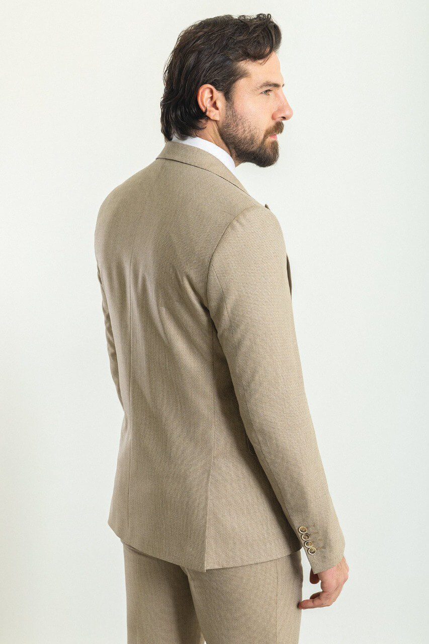 Beige 3-Piece Suit