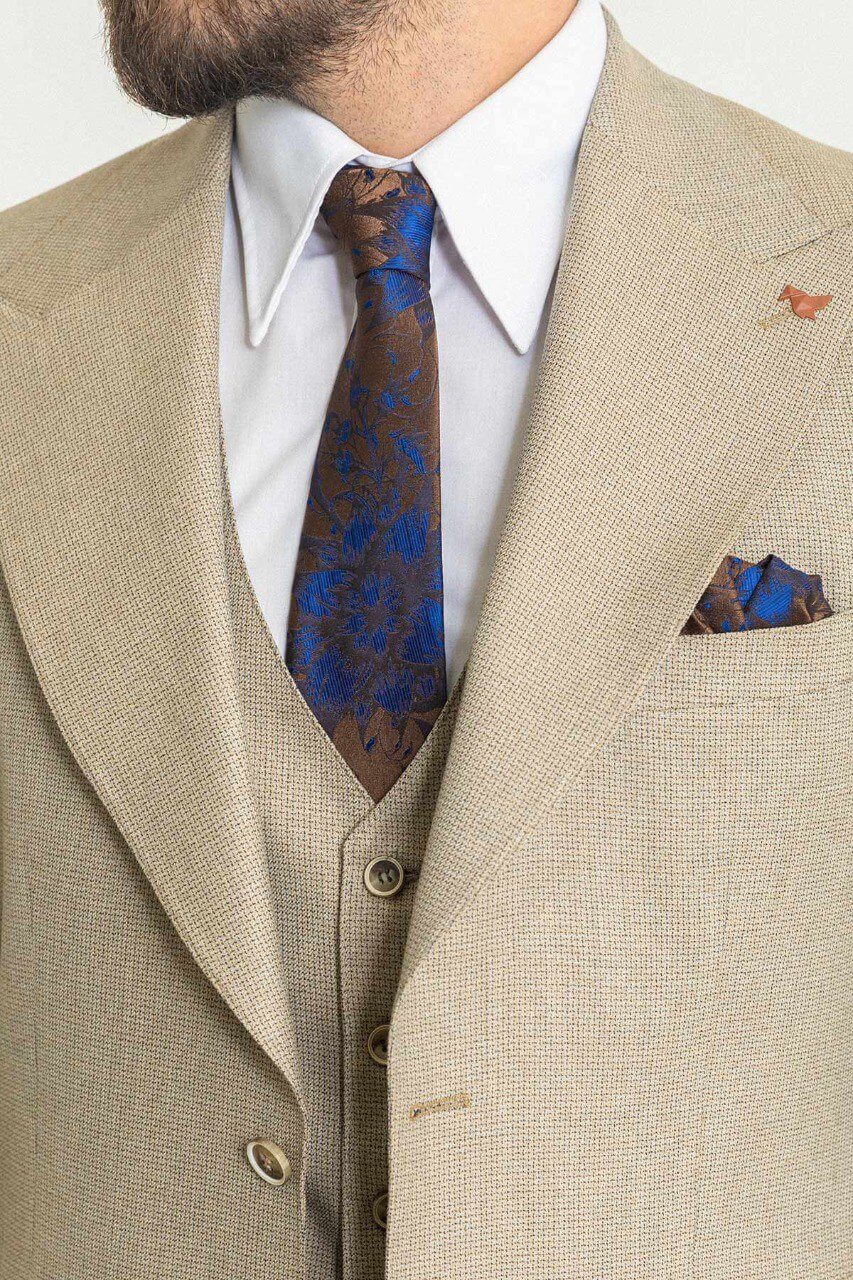 Beige 3-Piece Suit