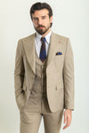 Beige 3-Piece Suit