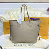 TntWear Beige Leather Neverfull Bag - LUV 590