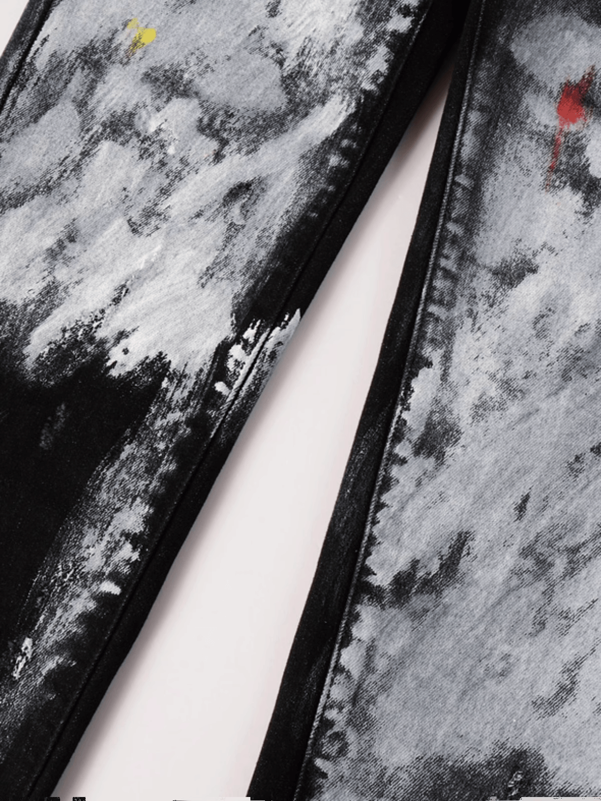 Black & Grey Paint Jeans