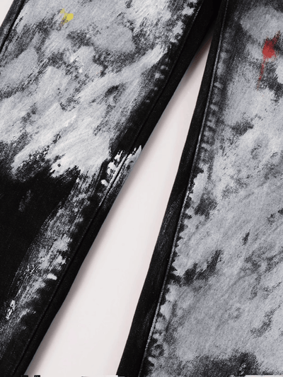 Black & Grey Paint Jeans