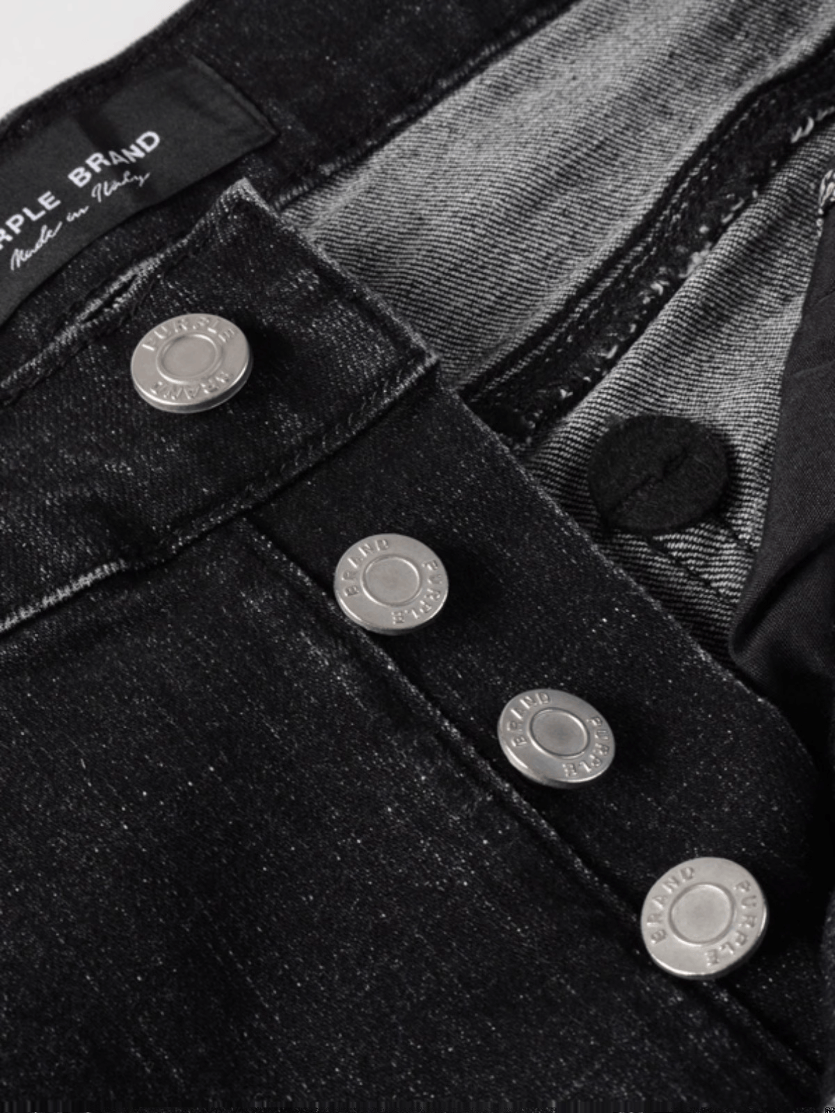 Black Graphic Paint Jeans