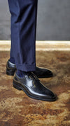 Black Derby Wingtip Shoes