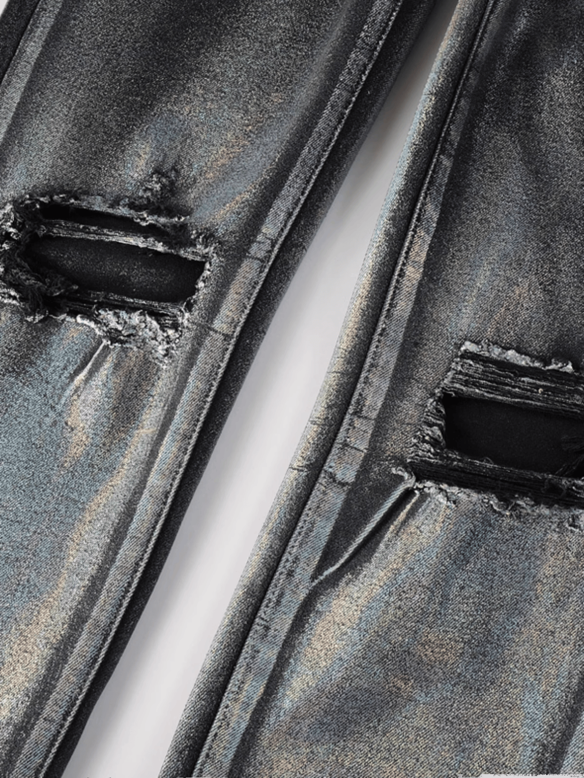 Black Knee Ripped Jeans