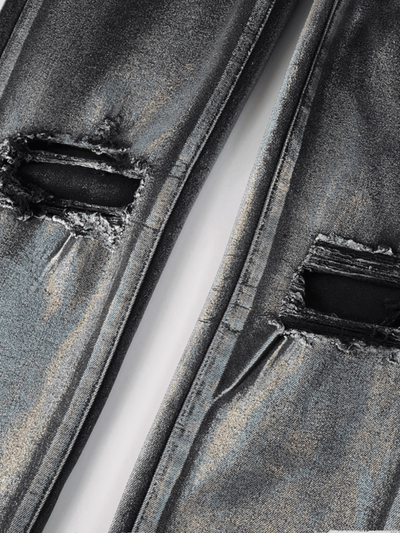 Black Knee Ripped Jeans