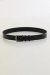 BLACK PATENT LEATHER BELT