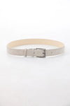 Beige Suede Leather Belt