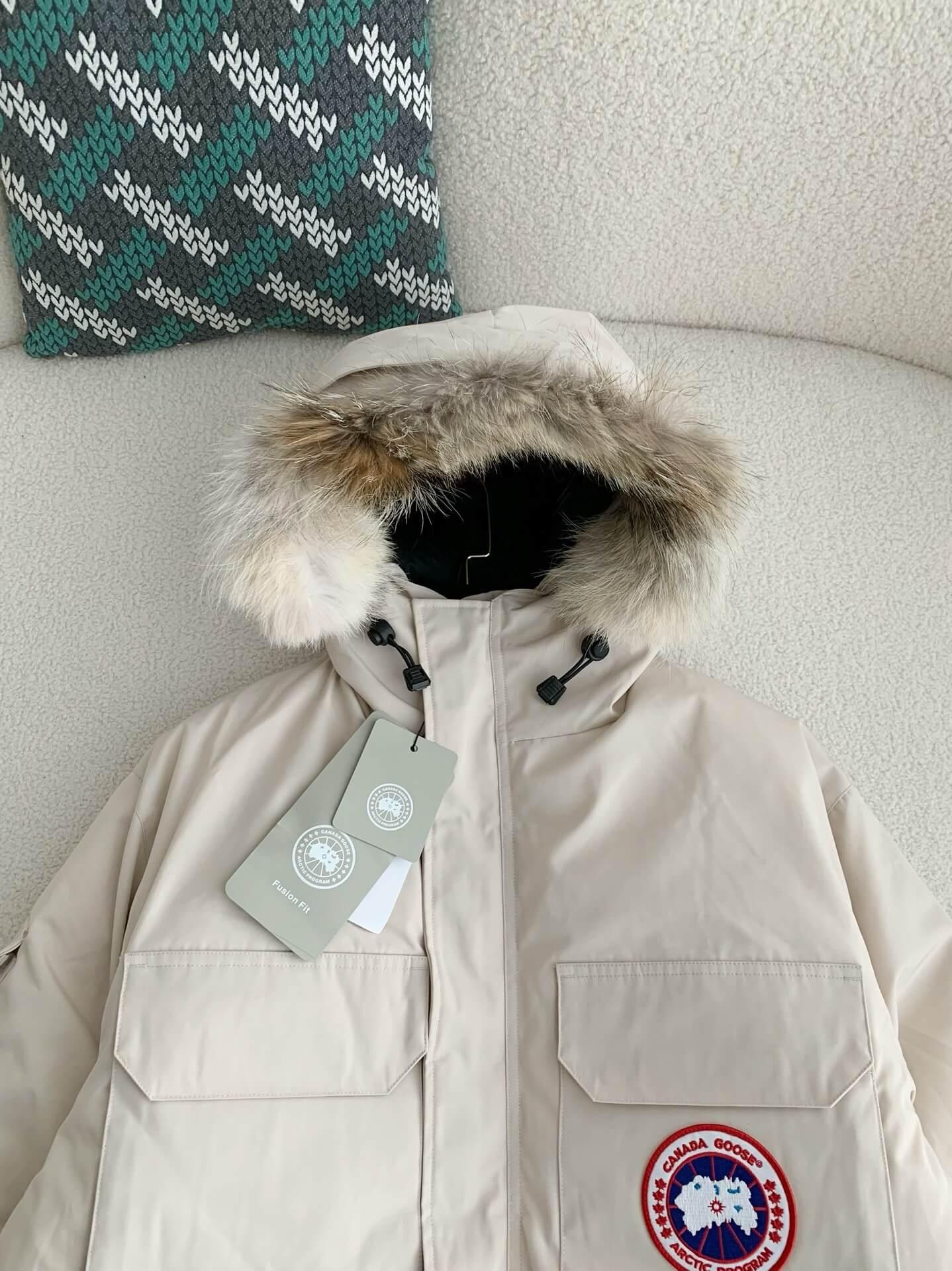 Canada Goose Expedition Parka Cream Down Jacket - tntwear1