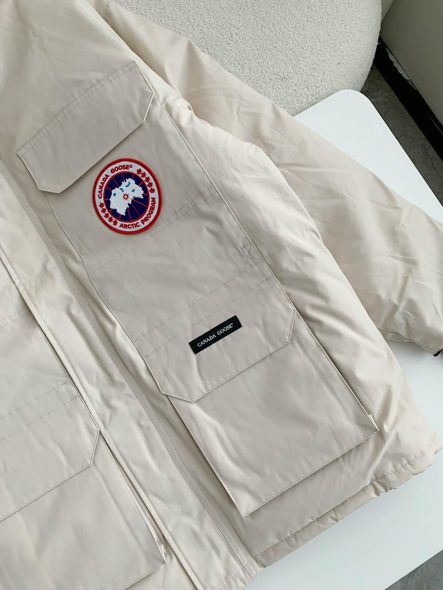 Canada Goose Expedition Parka Cream Down Jacket - tntwear1