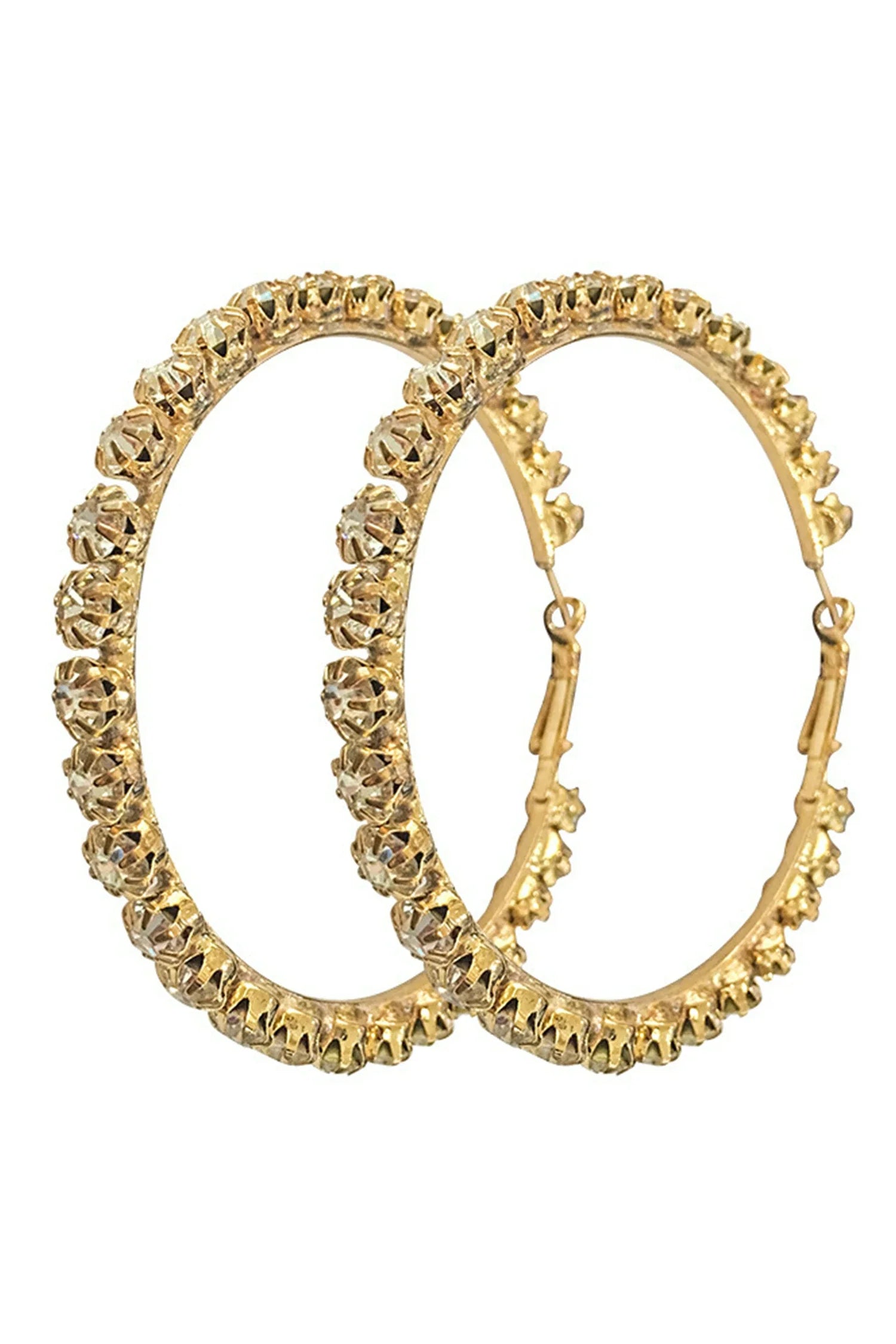 Aniyah Diamond Large Hoop Earrings