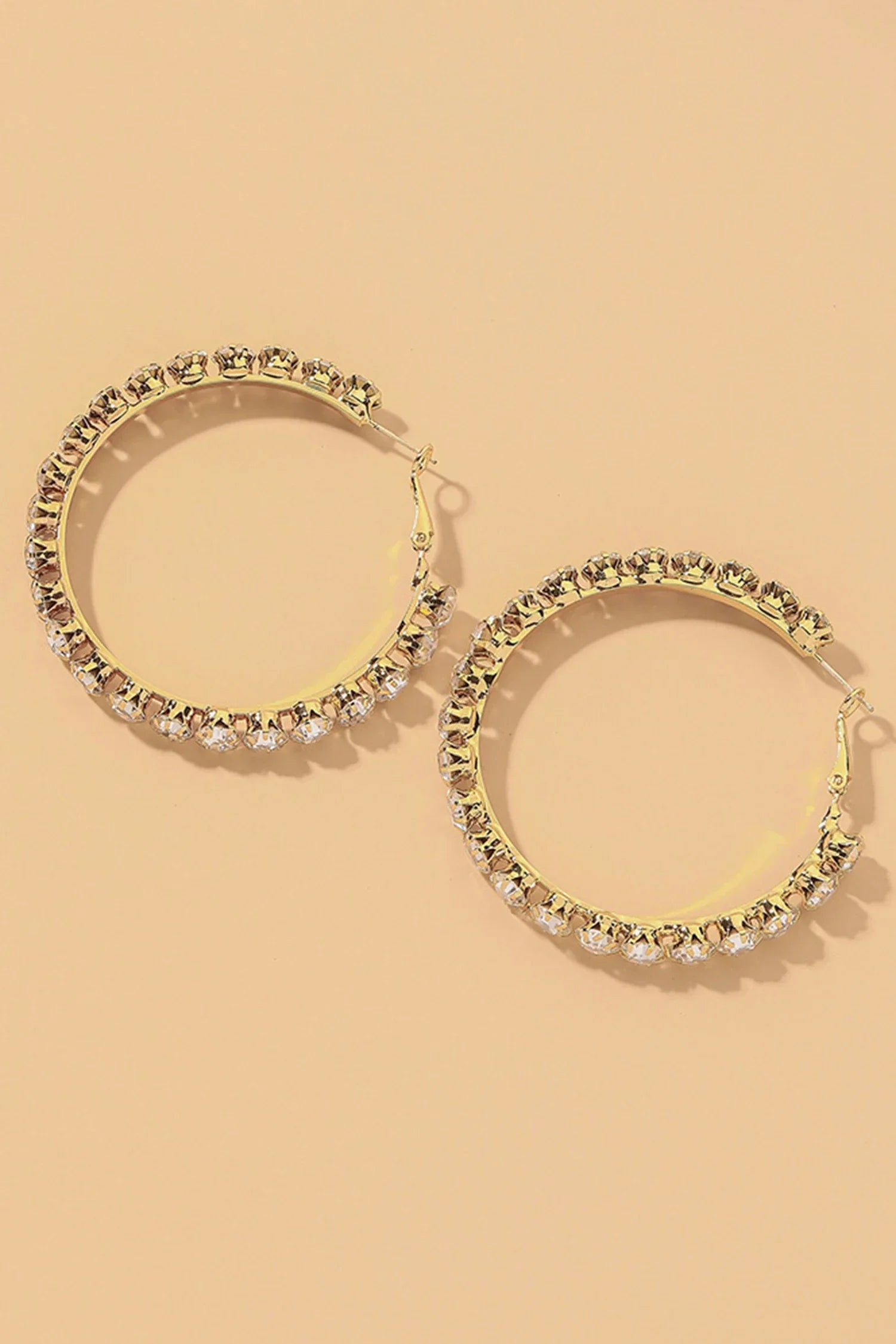 Aniyah Diamond Large Hoop Earrings