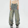 Crossed Retro Street Jeans - tntwear1