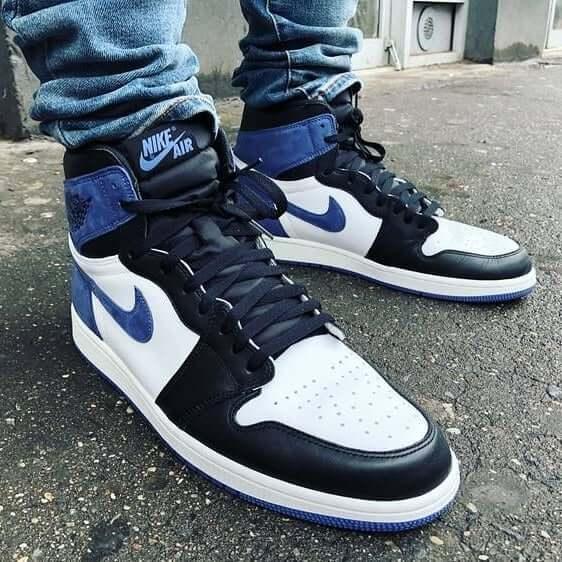 Custom Air Jordan 1 Blue Moon Sneakers - tntwear1