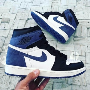 Custom Air Jordan 1 Blue Moon Sneakers - tntwear1