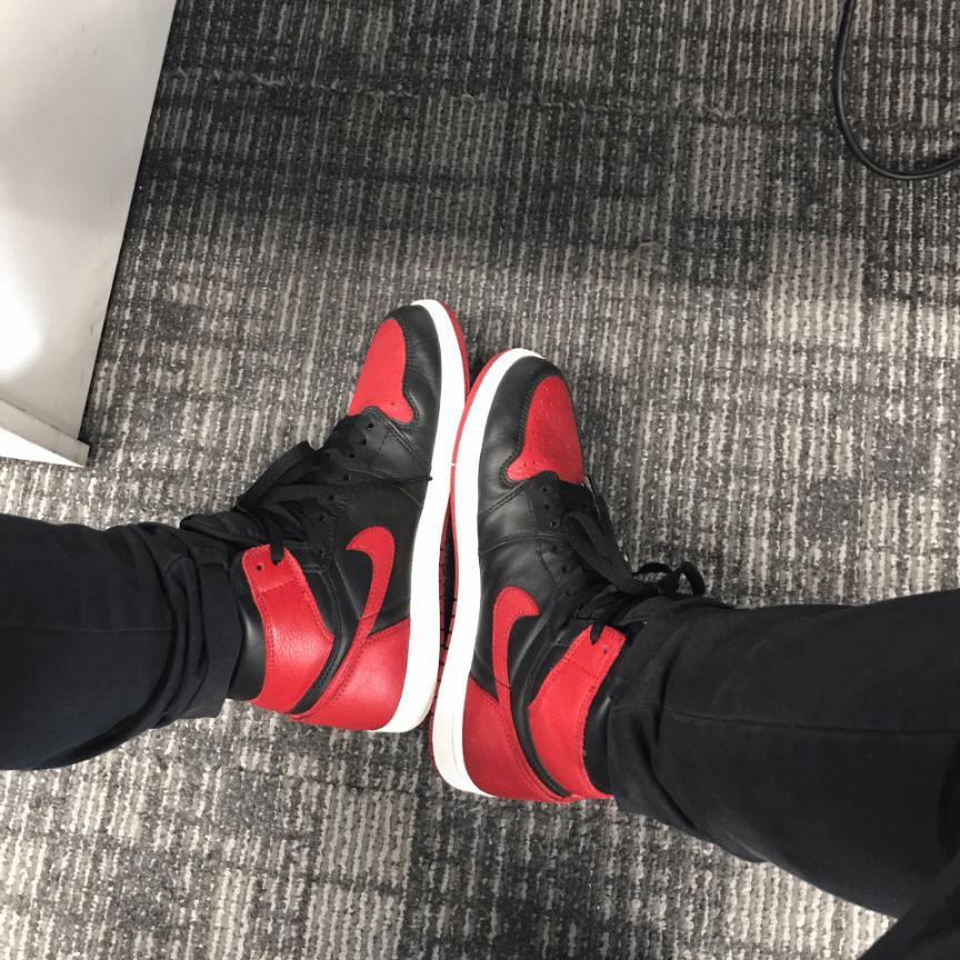 Custom Air Jordan 1 Bred Banned Sneakers - tntwear1