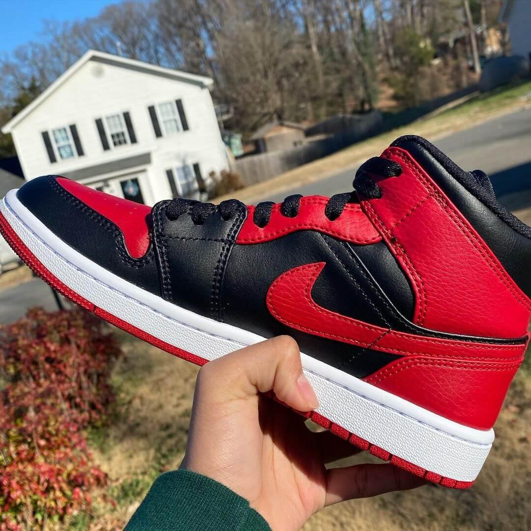 Custom Air Jordan 1 Bred Banned Sneakers - tntwear1