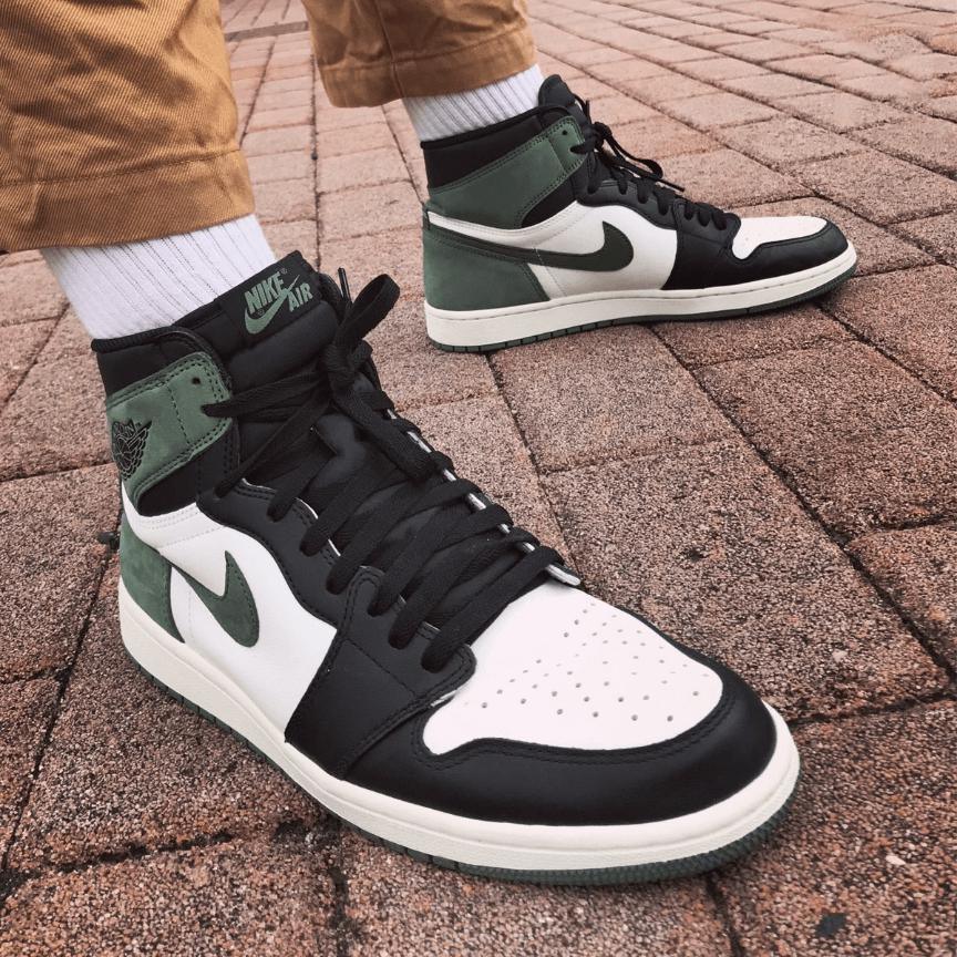 Custom Air Jordan 1 Clay Green Sneakers - tntwear1