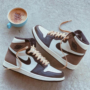 Custom Air Jordan 1 Dark Mocha Sneakers - tntwear1