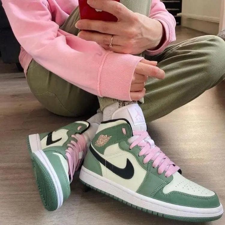 Custom Air Jordan 1 Dutch Green High Q - tntwear1