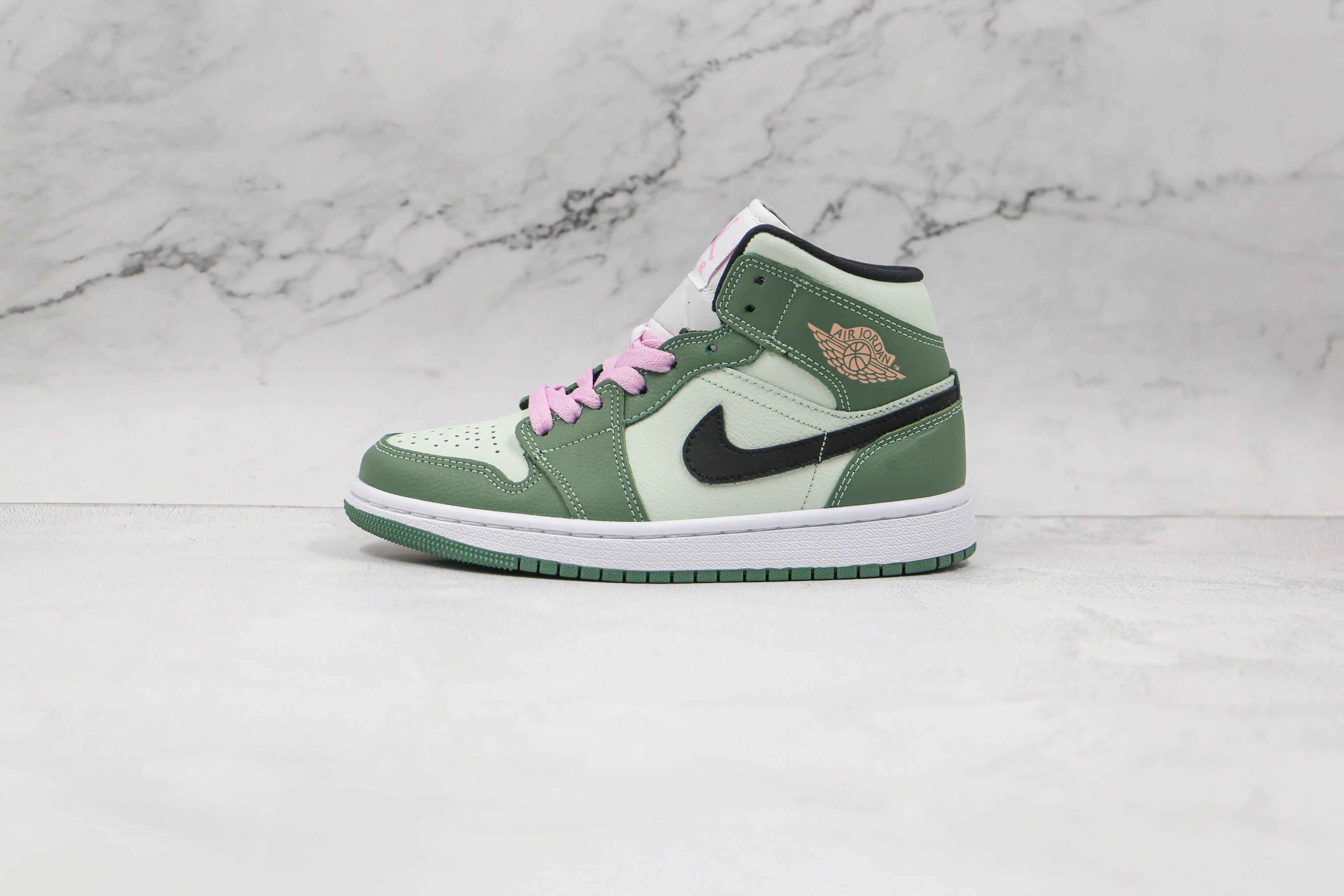 Custom Air Jordan 1 Dutch Green High Q - tntwear1