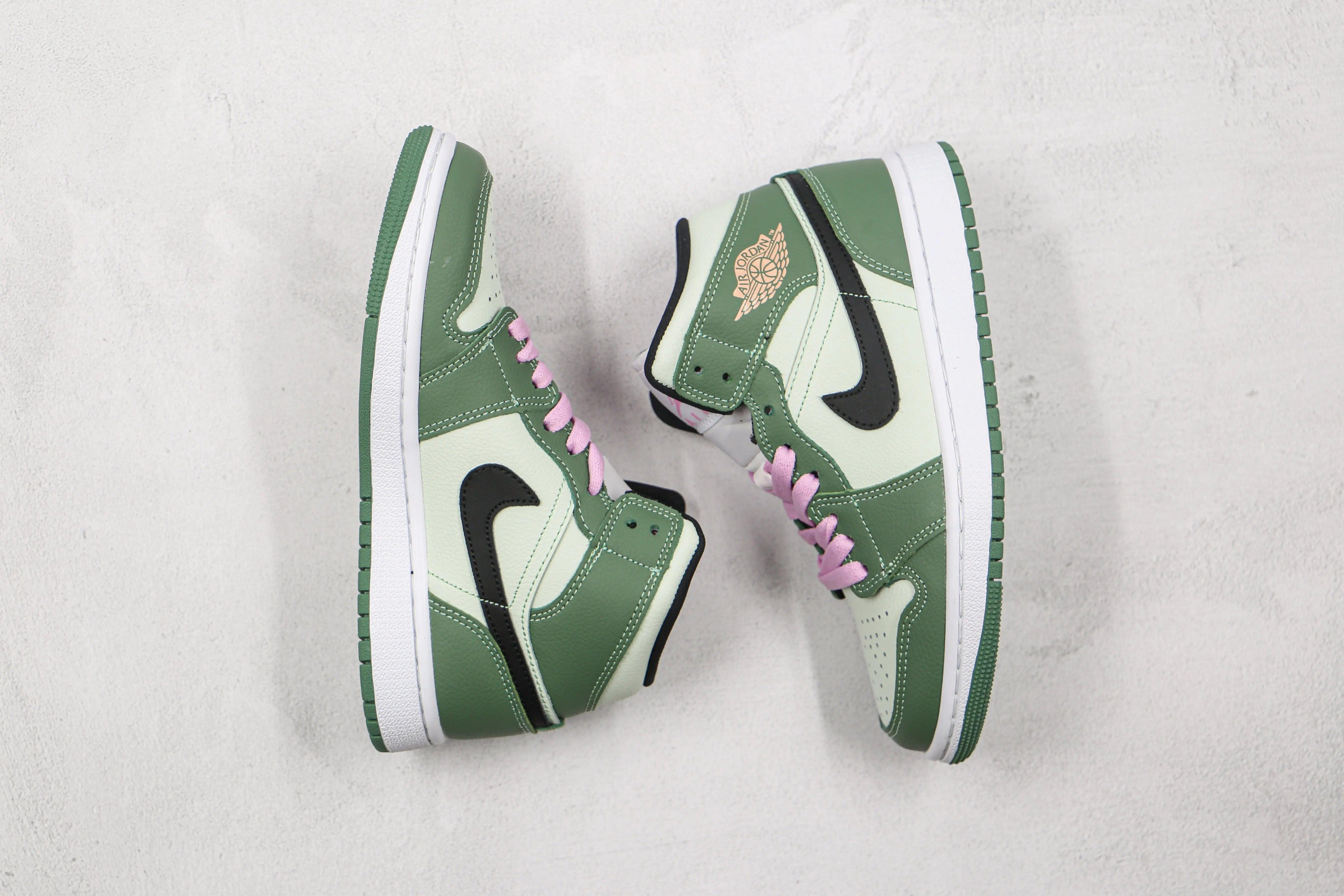 Custom Air Jordan 1 Dutch Green High Q - tntwear1