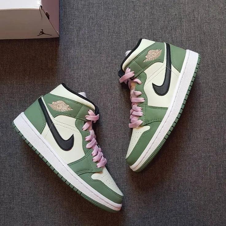 Custom Air Jordan 1 Dutch Green High Q - tntwear1