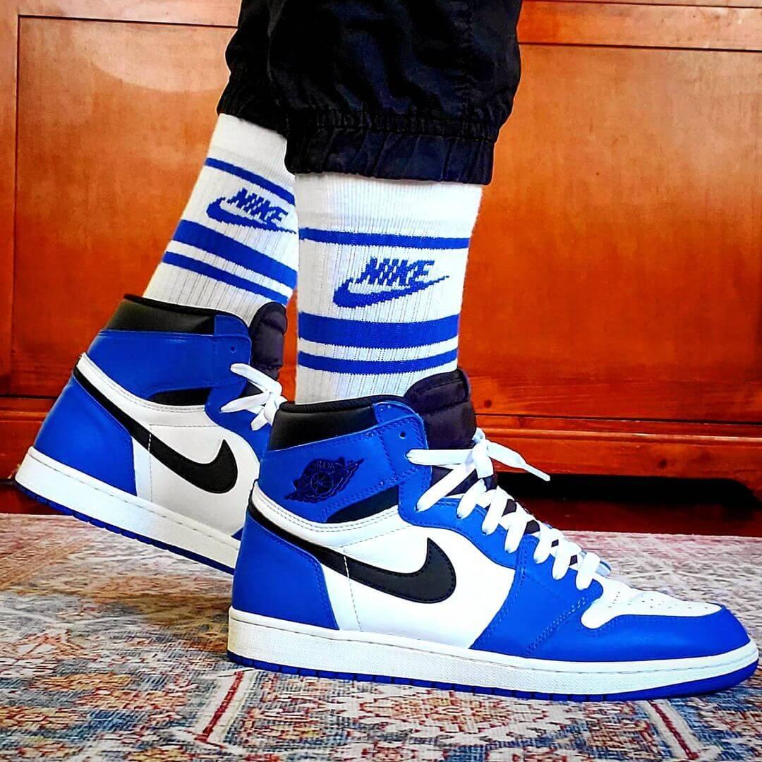 Custom Air Jordan 1 Game Royal Sneakers - tntwear1