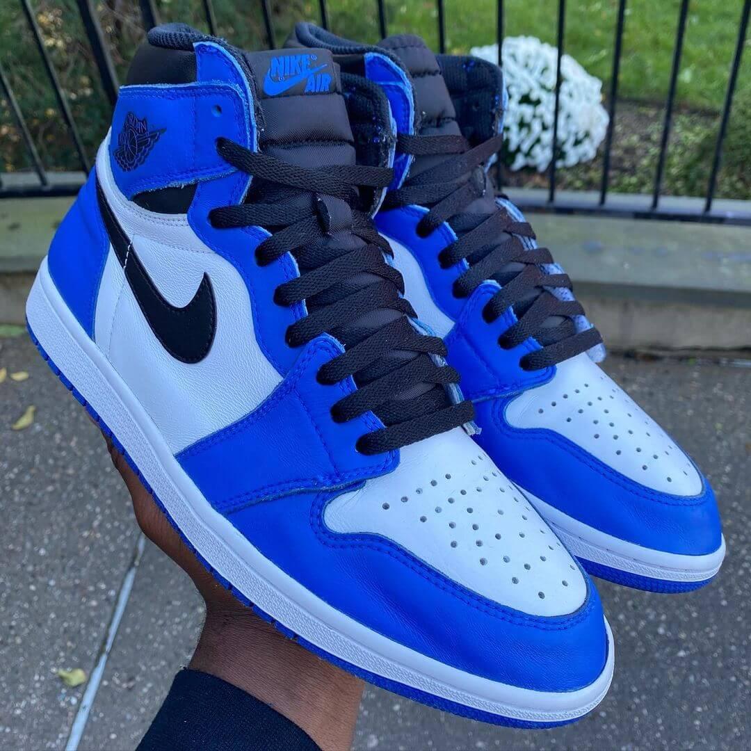 Custom Air Jordan 1 Game Royal Sneakers - tntwear1