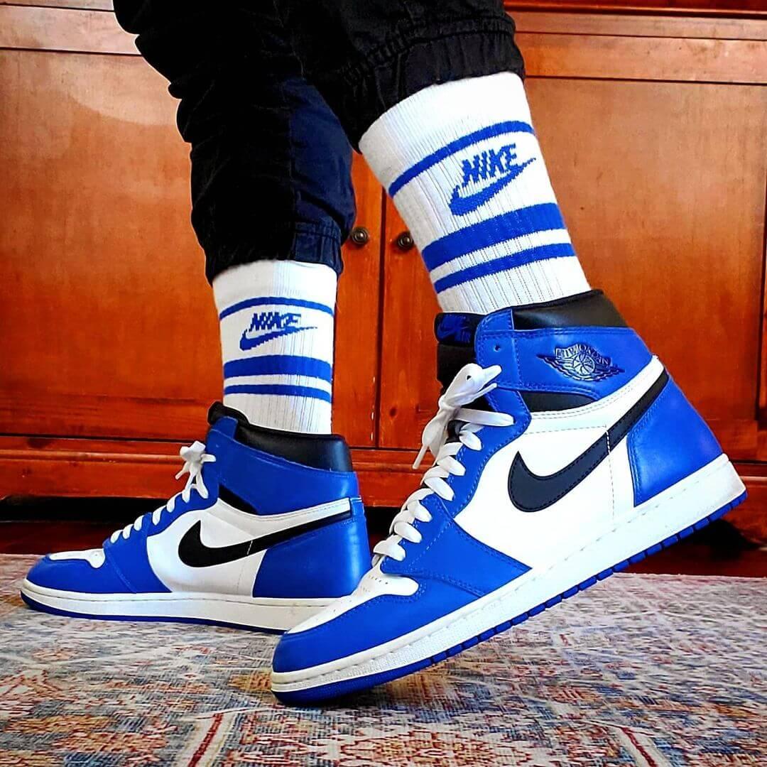 Custom Air Jordan 1 Game Royal Sneakers - tntwear1