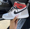 Custom Air Jordan 1 Grey Sneakers - tntwear1