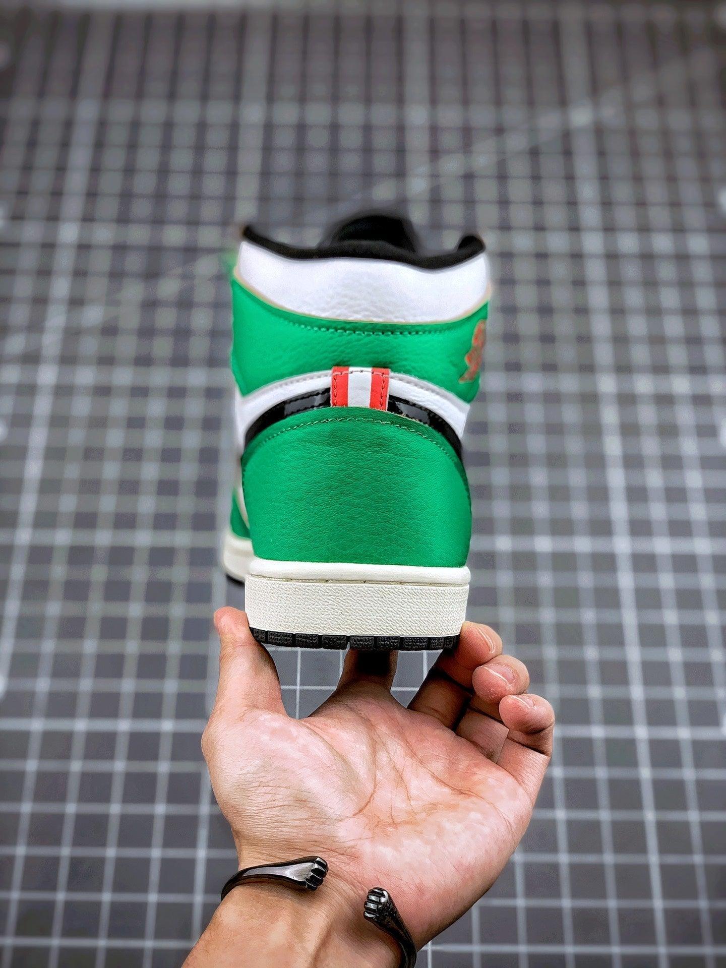 Custom Air Jordan 1 High OG Lucky Green DB4612-300 - tntwear1