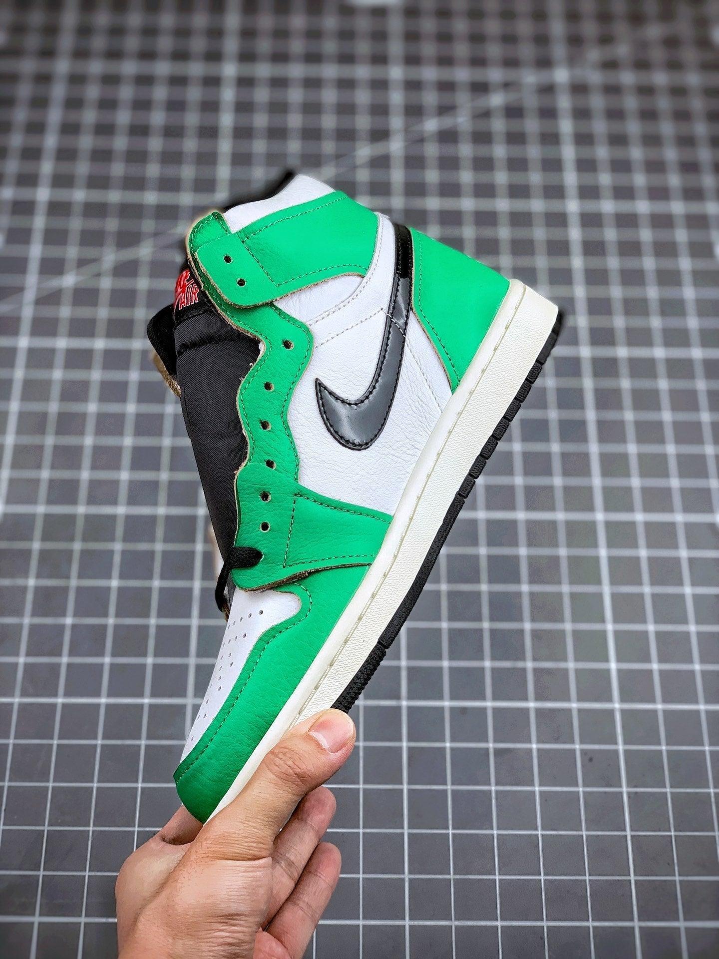 Custom Air Jordan 1 High OG Lucky Green DB4612-300 - tntwear1