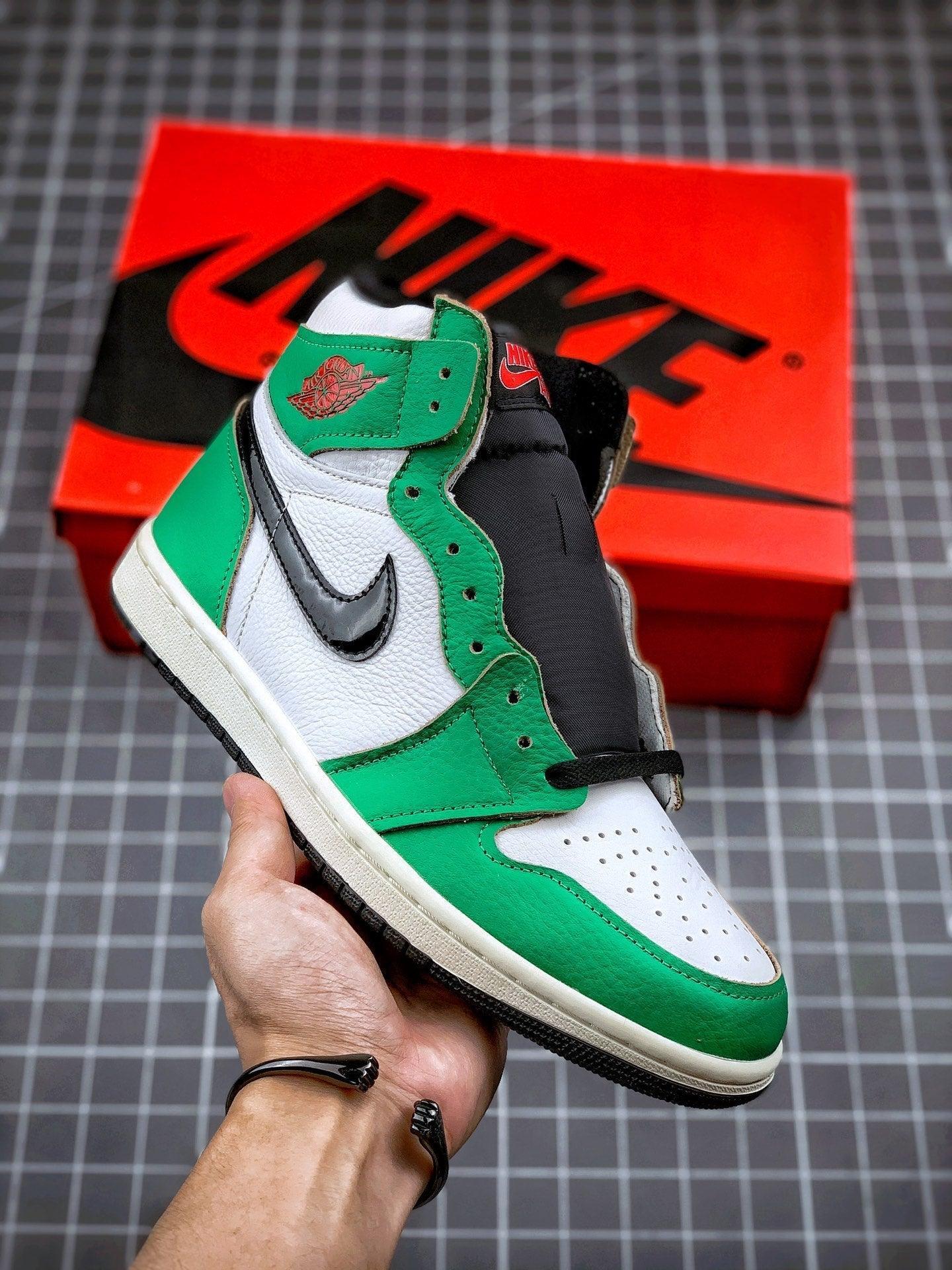 Custom Air Jordan 1 High OG Lucky Green DB4612-300 - tntwear1