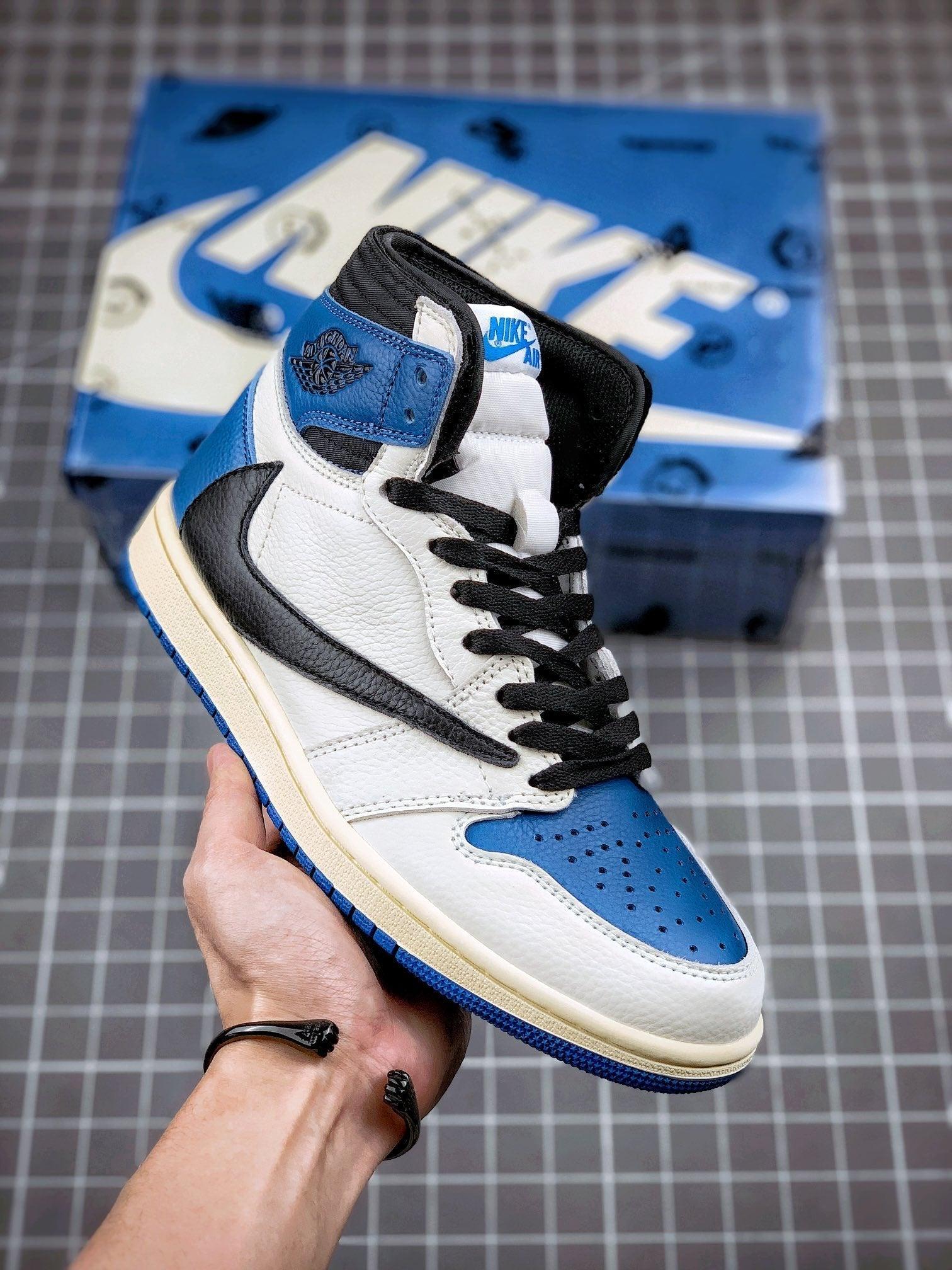 Custom Air Jordan 1 High OG SP Fragment x Travis Scott DH3227-105 - tntwear1