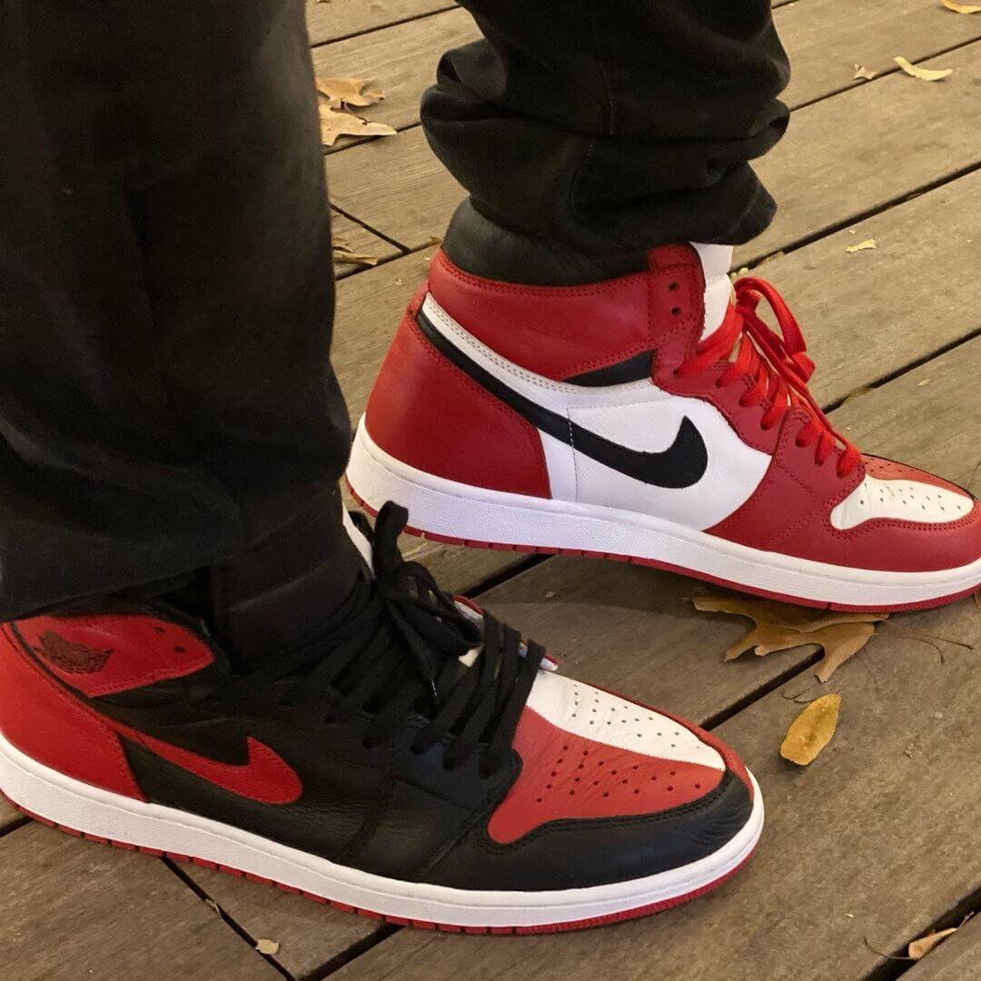 Custom Air Jordan 1 Homage To Home Chicago Sneakers - tntwear1