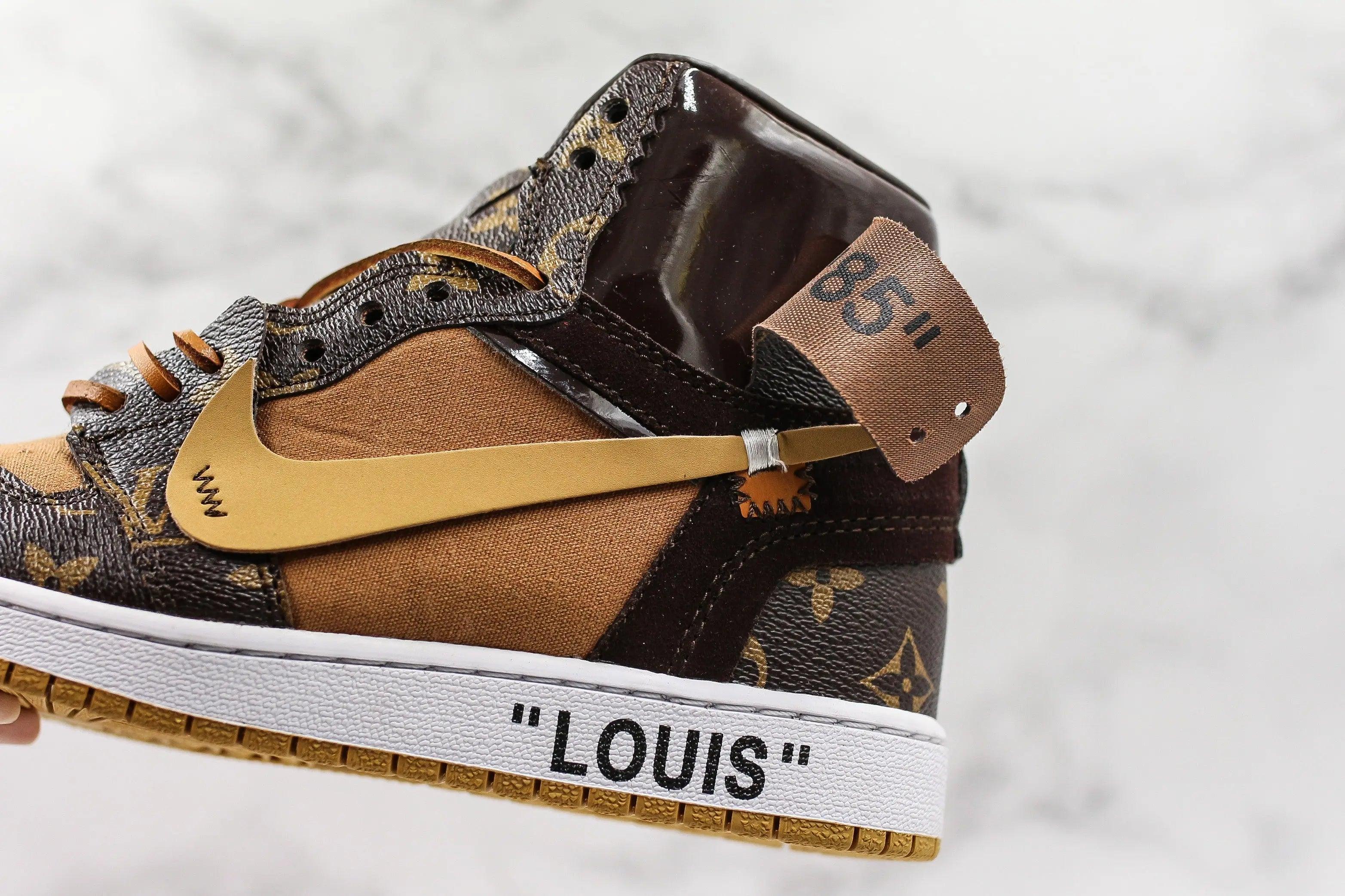 Custom Air Jordan 1 LV High Q ( Customs And Box ), Jordan 1 Sneakers Active A11 - tntwear1